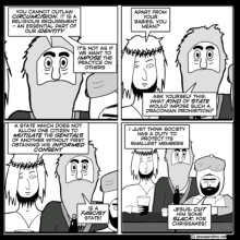 The comic Jesus and Mo on Circumcision