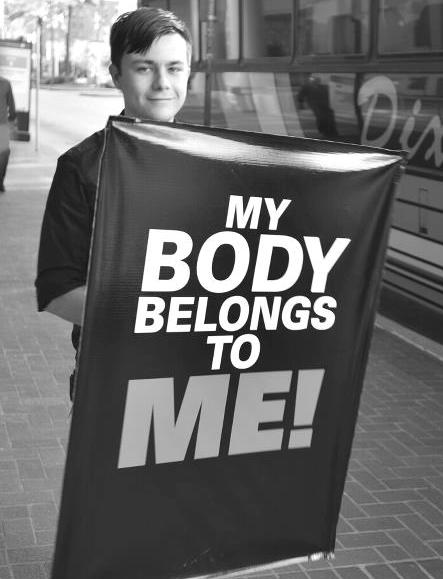 My body belongs to me - from the circumcision demonstration at the AAP Conference in NO